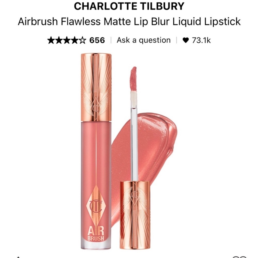 Charlotte Tilbury Airbrush Flawless Matte Lipstick - Coral Pink